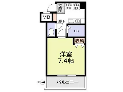 サンピリア小阪(1K/6階)の間取り写真