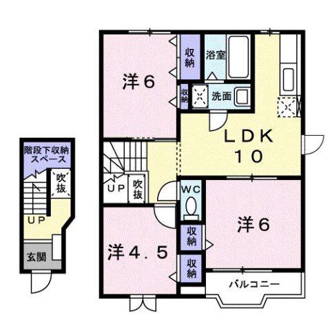 アルトピアーノ(3LDK/2階)の間取り写真