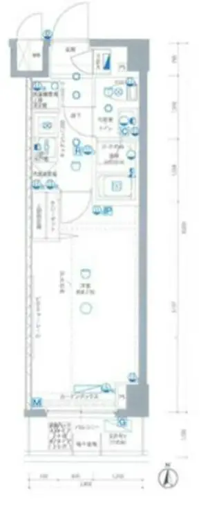 パティーナ菊川 1階階 間取り
