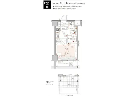 LEA横濱アネックス(1K/5階)の間取り写真