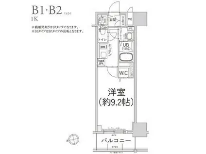エスリード今池ルミナス(1K/10階)の間取り写真
