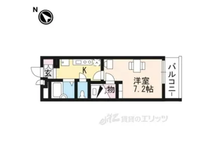 レオパレスリバーコートNEO(1K/1階)の間取り写真