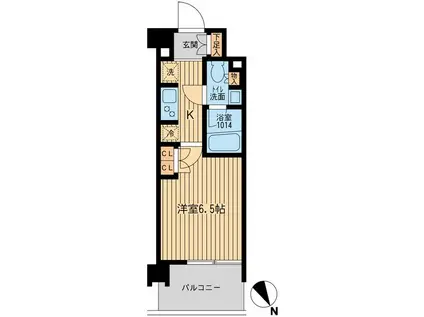 BLESS上池袋(1K/5階)の間取り写真