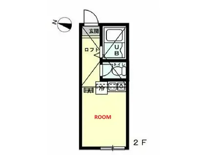 南太田レオン・ブルジョア(ワンルーム/2階)の間取り写真