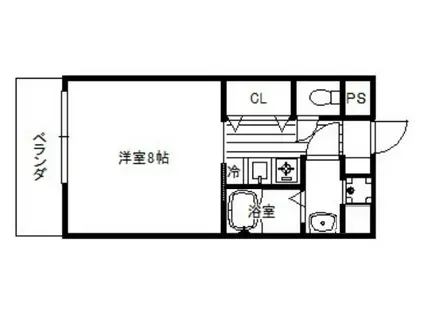 グランドプレア(1K/3階)の間取り写真