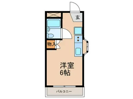 WIN田園調布(ワンルーム/3階)の間取り写真