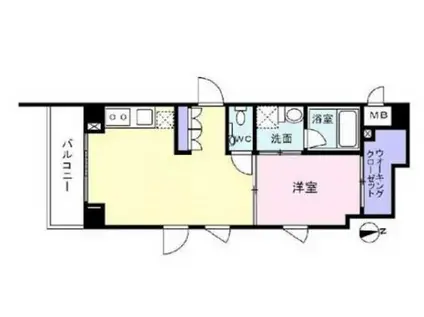 NAVI新宿(1LDK/2階)の間取り写真