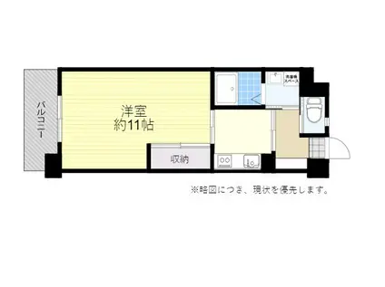 RINT5(1K/2階)の間取り写真