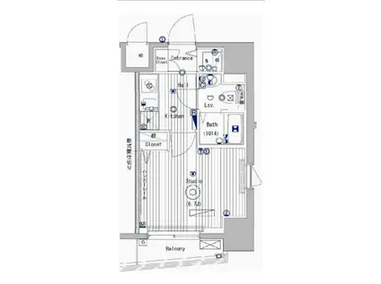 ガーラ・グランディ北池袋(1K/7階)の間取り写真