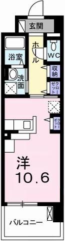 クレール姫路(ワンルーム/7階)の間取り写真