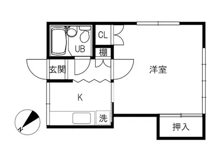REVANCHEII(1K/2階)の間取り写真