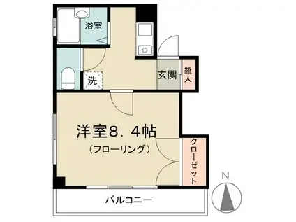 セントラルパレス(1K/3階)の間取り写真