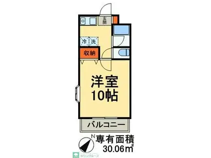 フューチャードリーム松戸(1K/1階)の間取り写真