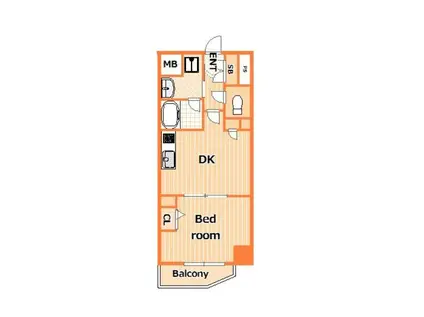 エムエー 大口マンション(1DK/2階)の間取り写真