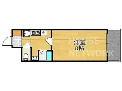 今出川アイビーハウス(1K/1階)の間取り写真