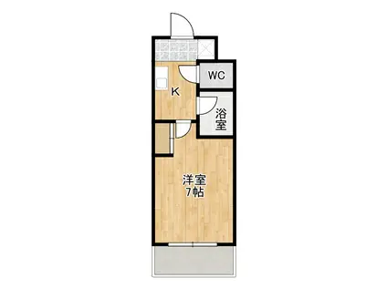 FRIEND SHIP Ⅰ(1K/6階)の間取り写真