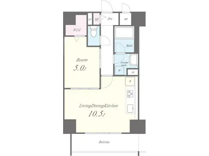 オリーブスクエア(1LDK/6階)の間取り写真