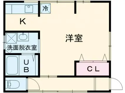 グレイス名塚(1K/1階)の間取り写真