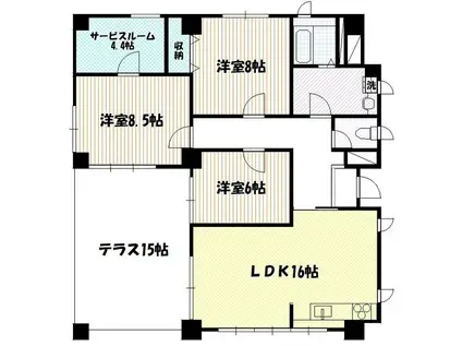 アーキスビル(3SLDK/2階)の間取り写真