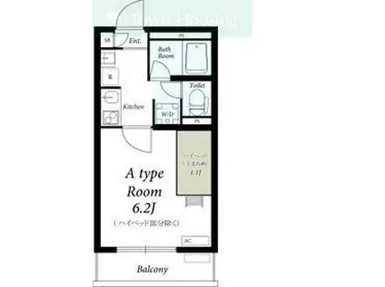 リブリチヒロ壱番館(1K/3階)の間取り写真