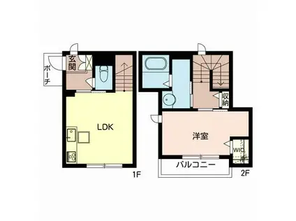 シャーメゾン AZUMI(1LDK/1階)の間取り写真