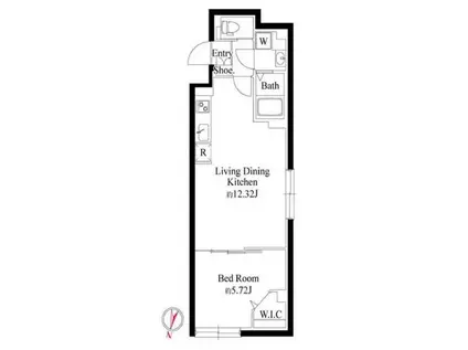 GRANPASEO大岡山(1LDK/3階)の間取り写真