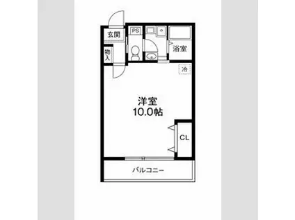 Tプラネット(ワンルーム/2階)の間取り写真