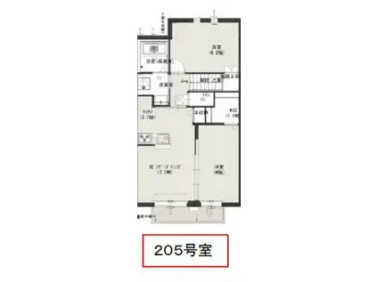 ユアメゾンプレミールA(2LDK/2階)の間取り写真