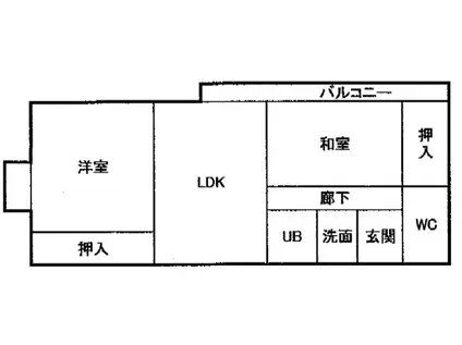 シャトー東寝屋川(2LDK/5階)の間取り写真