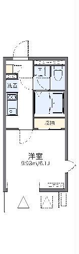 レオネクストラフォーレ(1K/2階)の間取り写真
