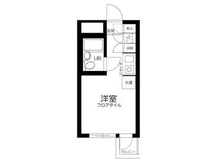 メゾン池袋(ワンルーム/2階)の間取り写真