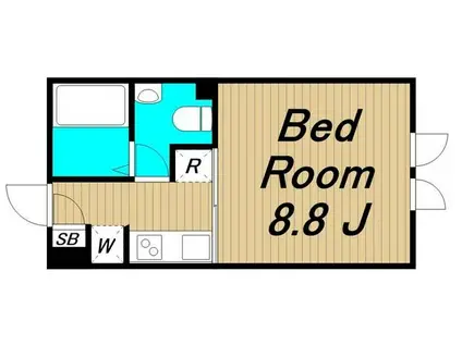 アレーロ高円寺(1K/3階)の間取り写真