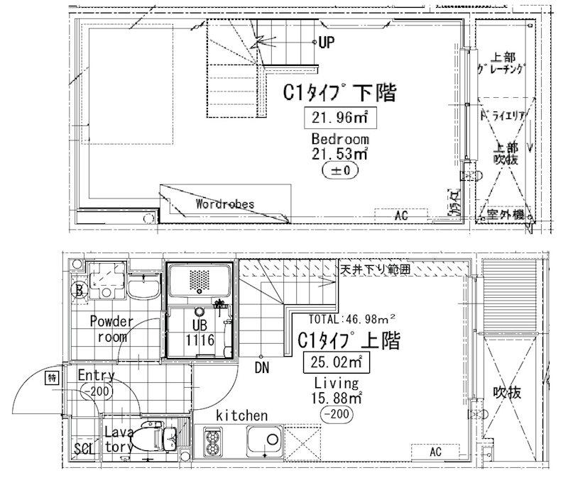 プライマル駒沢大学(1LDK/1階)の間取り写真