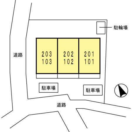 逗子サイト(1LDK/1階)の間取り写真