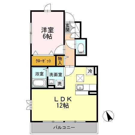 逗子サイト(1LDK/1階)の間取り写真