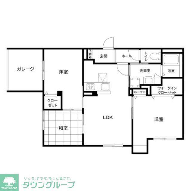 マンションシバガミ(3LDK/1階)の間取り写真