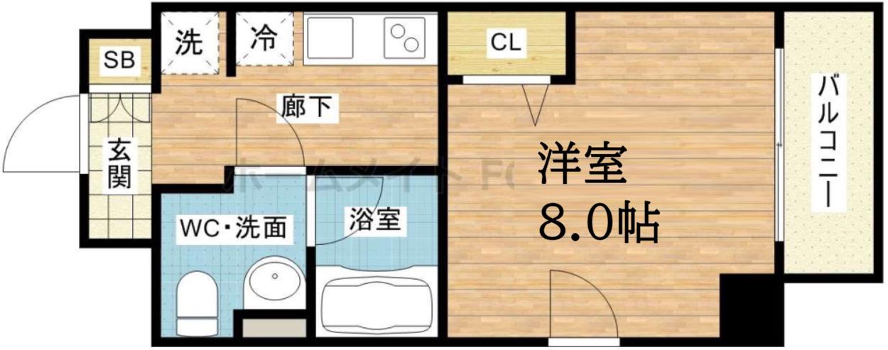 ラナップスクエア南森町NEXTSTAGE(1K/7階)の間取り写真