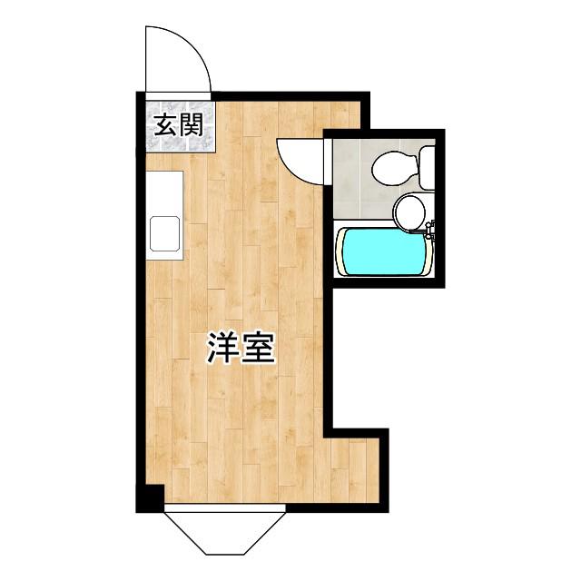 ラパンジール都島(ワンルーム/4階)の間取り写真