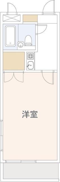 マシャンブル川口(1K/4階)の間取り写真