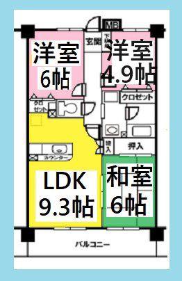 グランデ・アルヴォーレ3番館(3LDK/1階)の間取り写真