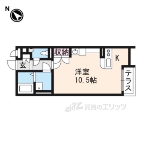 ミランダKUNISAN(ワンルーム/2階)の間取り写真