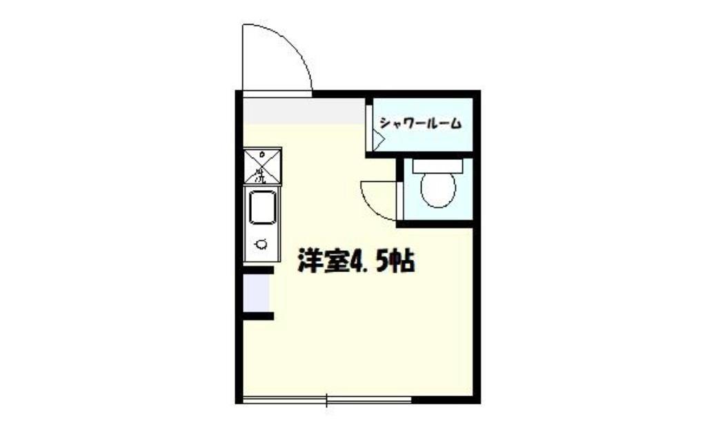 パックセントラル(ワンルーム/1階)の間取り写真