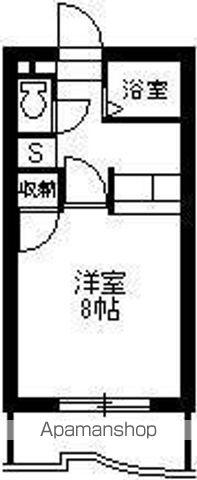パラッツオS(1K/1階)の間取り写真