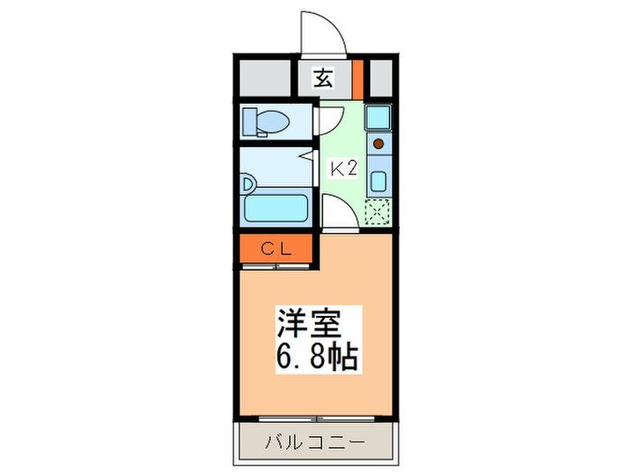 ワイズシャトー京橋(1K/6階)の間取り写真