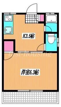 レニーハイツ(1K/2階)の間取り写真