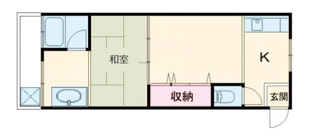 グランコートII番館(2K/3階)の間取り写真