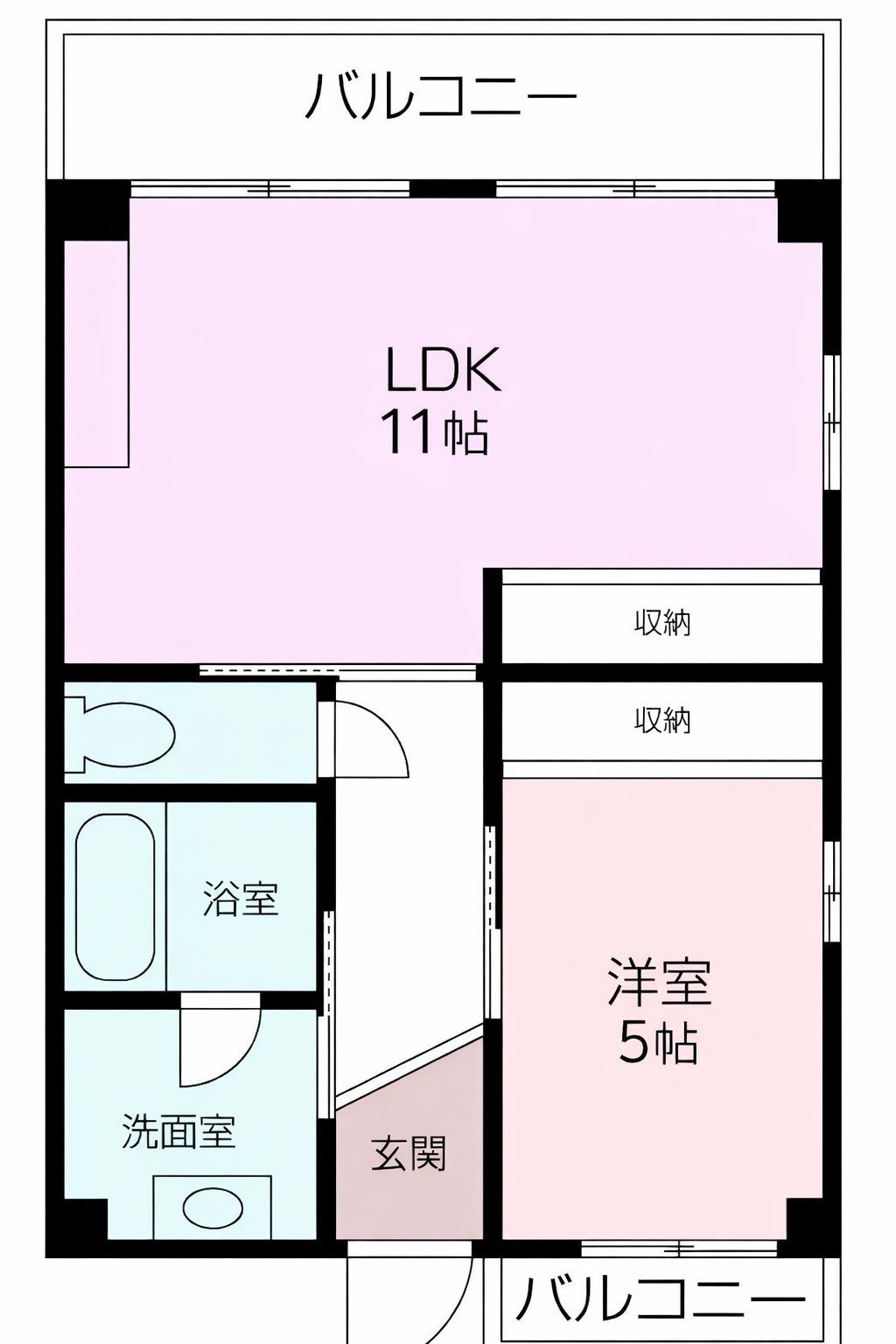 ボックス釜利谷(1LDK/3階)の間取り写真