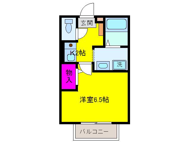 セジュールMATUFUJI(1K/1階)の間取り写真