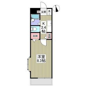 くれよんハウス(1K/1階)の間取り写真
