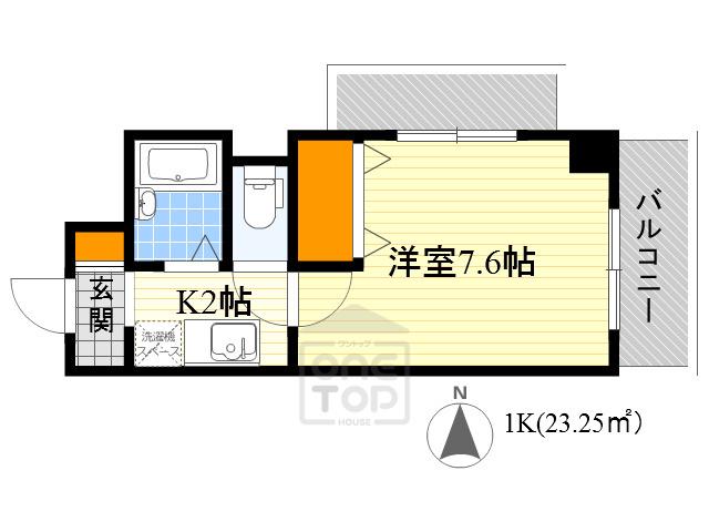 ピュアフォレスト(1K/1階)の間取り写真